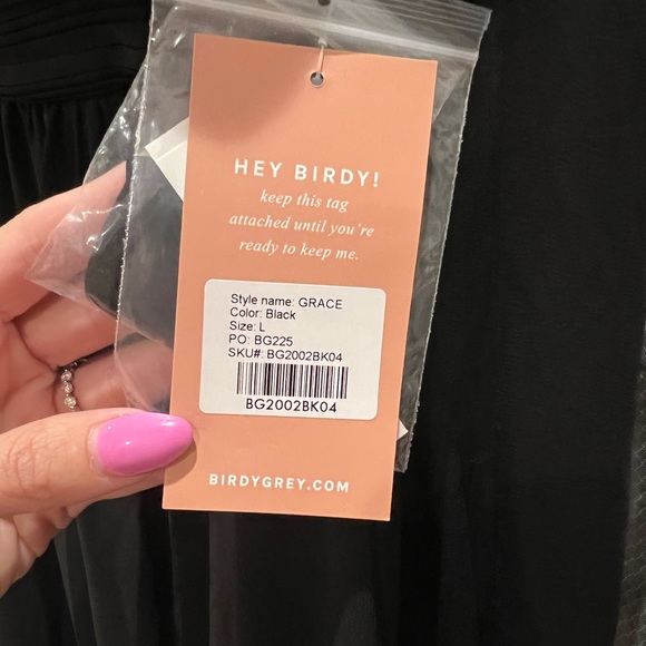 Birdy grey convertible dress. Black. - Picture 3 of 3